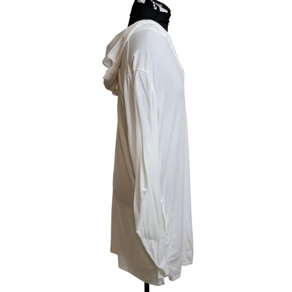 Coolibar UPF 50+ White Hooded Cover-Up – Size S | Lightweight Sun Protection - Picture 6 of 8